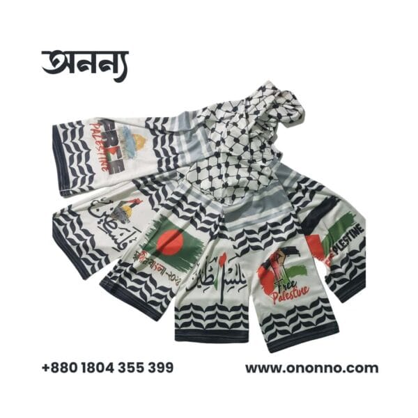 ফিলিস্তিনি মাফলার  ১১০ জিএসএম মাইক্রো ফেব্রিক